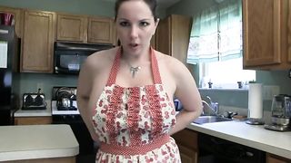 Step-Mom in Apron Jerks Son - Alexandra Snow