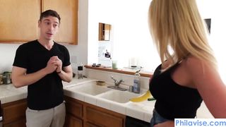 My new step mom decided to pull out my cock