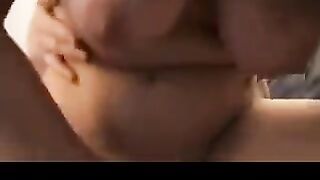 Ample-Chested honey is banging her beau when her step- mummy is seeing her in action