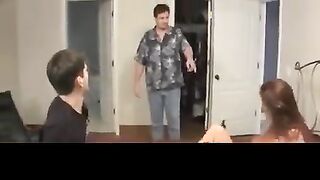 Molten mommy and her husband's daughter-in-law are having a foursome in a fat bed