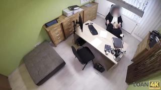 Only money can make light-haired give her slits to a stranger