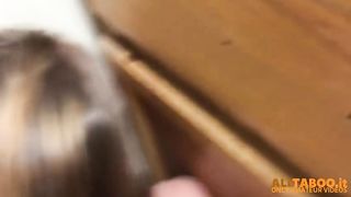 Blonde StepSister Hates Cum In Face