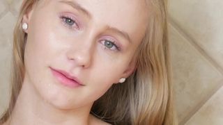 Cute 18 blonde babe showers her teenie body in 4K.mp4