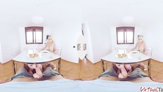 VIRTUAL TABOO - Almost Caught Sucking Step Brothers Cock Under the Table