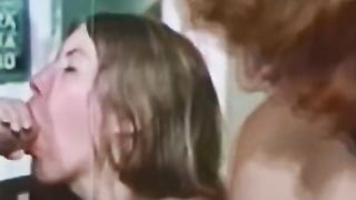 Rough violent sex in classic porn movie