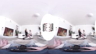 VIRTUAL TABOO - Young Daughter Joined Her Stepmom Fucking Her Boyfriend