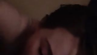 Step daughter let's step dad cum in her mouth then swallows