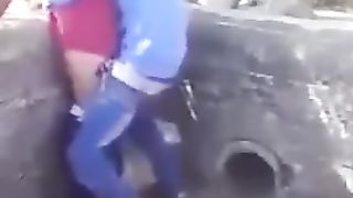 Arab Fucking Outdoor Gets Caught by Family