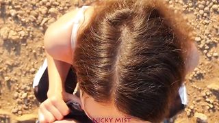 Cum in mouth of my step-sister in holidays 60FPS