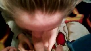 Teen babysitter sucks my cock during quarantine