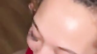 Fucking my Step Auntie Face as my Step Uncle Walks in and Catches us [REAL]