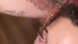 Fucking my Step Auntie Face as my Step Uncle Walks in and Catches us [REAL]