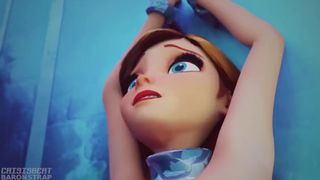 Elsa and Anna BDSM Pussy Eating