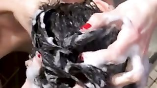 Taboo: Sperm Shampoo after Cum in Hair