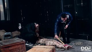 Realtor and Client Double Penetrate and Punish a Submissive Beauty