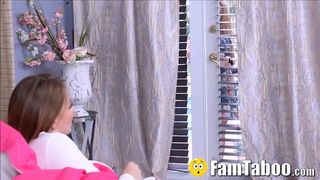 Stepsister Learns Blowjob & Fuck Skills with Brother