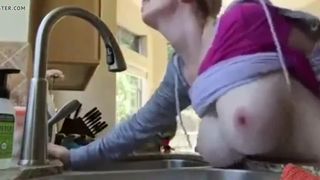 Ugly Busty Step Mother being Fucked by her Son