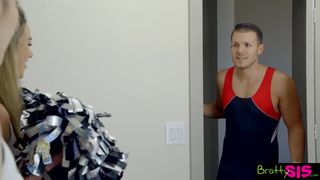 Bratty Sis - BFF Catches StepBro Creaming his Sisters Pussy! (Threesome Sex)