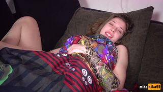 Step Sister Gets a Powerful Volley of Cum in the Face in the Morning - POV