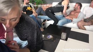Family Taboo Orgy - Hot Group Video