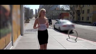 Russian Blondie in her first Casting Scene