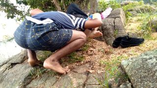 Outdoor Risky Public Sex with Step Sister near Pond