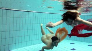 Beauty Nudity Pool - Underwatershow Naked Show