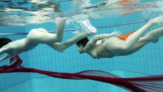 Beauty Nudity Pool - Underwatershow Naked Show