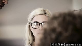 PURE TABOO Nerdy Woman PIPER PERRI Loses Purity in HARSH GROUP-RAVAGE
