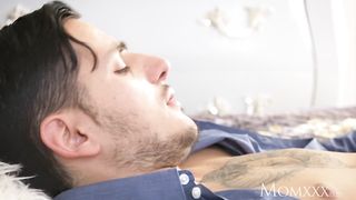 MUMMY Provocative French milf in jaw-dropping stockings and suspenders gets inner orgasm