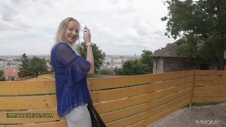 Taboo trio Way Super Hot Ash-Platinum-Blonde Babe with Thick Bootie and Large Joy Bags Tag Teamed by Daddy and Sonny-In-Law