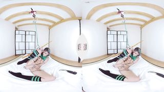 VIRTUAL TABOO - Tied Onix Stunner Pleasuring Herself