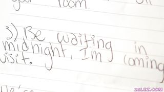 Even though they are step- sisters, two ash-blonde lesbos are oftentimes making love with each other