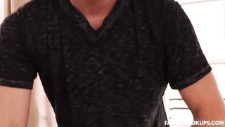 Dirty minded step step-sista is deep-throating her step brother’s humungous beef whistle, on the massage table