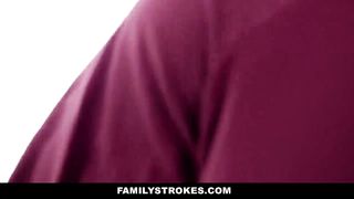 FamilyStrokes - Stepson Weenies Down Deviant Stepmom