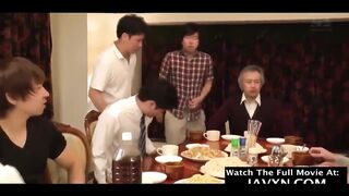 Delightful, Japanese teenager is getting ripped up after the family dinner, because her snatch got moist