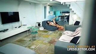 Marvelous honey is sharing her playmate with her super hot step- mother, while having a casual three way