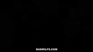 Threesome Family Porn - Suntanned nubile brown-haired and her lusty step- mummy are sharing a mind-blowing fellow