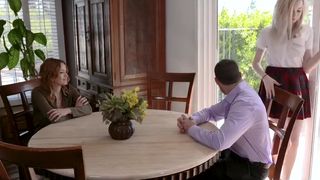 Family Taboo - Enormous-Chested Mummy Caught Spouse Boinking Step Daughter-In-Law