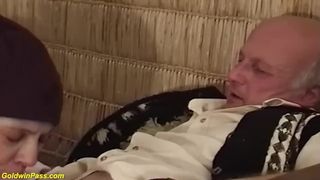 granny gets ultra-kinky toyed and boned