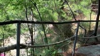 My first-ever-ever public blow off - almost caught with spunk on my face (Eva Elfie)