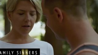 Family Sinners - Warm Towheaded Step Mommy Gets Her Large Boobs & Vag Smashed