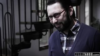 PURTABOO Nubile Tricked into AGGRESSIVE FACE ROMP and Fellow Pecker Nibbling by Landlord