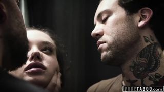 UNSPOILED TABOO Gia Paige's FIRST-EVER-EVER DUAL FORAY With 2 Step-Brothers Who Are Like Fam