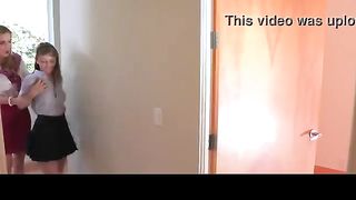 Massive titted light-haired nymph had sex with her step- mom and then with her mischievous bf